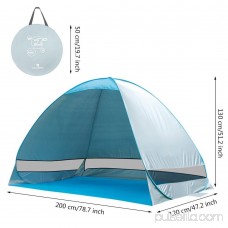 Outdoor Deluxe Beach Tent,Automatic Pop Up Instant Portable Outdoors Beach Tent, UV Protection Sun Shelter